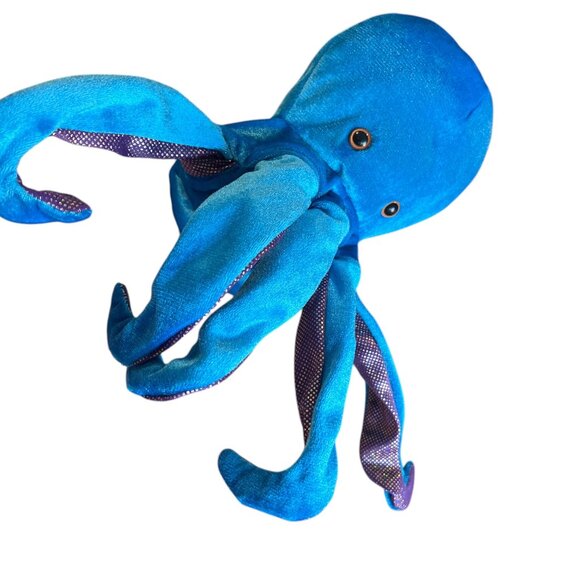 DREAM Plush Octopus Hand Puppet 5 Shimmery Tentacles for the Hand Very Cute - Picture 3 of 10